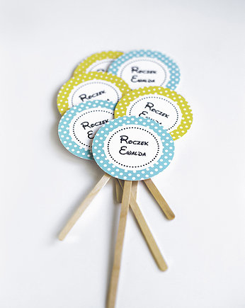 Pikery  personalizowane MYSZKA MICKEY 6 szt, WOW party