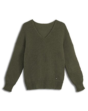 Alpaka sweter Mia - khaki, YOU by Tokarska