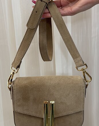 Zamszowa torba Beige, SOLO moda