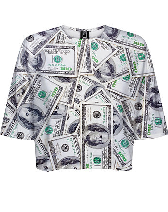 DR.CROW T-shirt Krótki CROP One Hundred Dollars, DrCrow