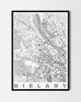 Plakat Bielany - CityArtPosters, CityArtPosters