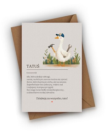 Kartka na Dzień Taty- Tatuś, Czarna Owca Karteczki