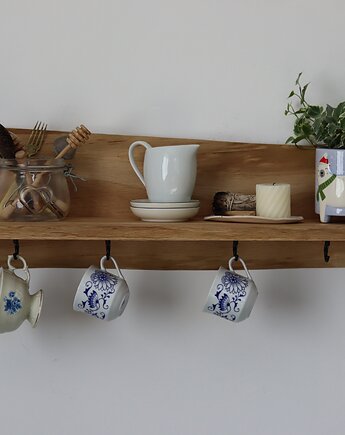 Półka na kubki oak light, Ohwood manufaktura