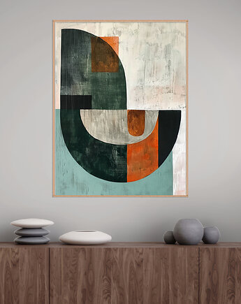 Geometria natury - Plakat, druk - Minimalizm, Boho, Loft #138, Black Sapphire Art