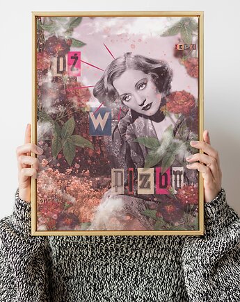 Plakat Idź w p*zdu, zlepki sklejki