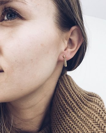 Kolczyki pozłacane MINIMAL CHAINS EARRINGS (gold), Unikke Design