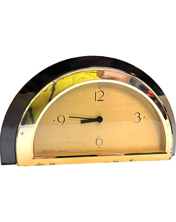 Ładny zegar kominkowy Hollywood Regency Seiko, Made in Japan, lata 80., OSOBY - Prezent dla babci