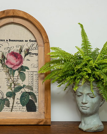 RUSTYKALNA DEKORACJA ŚCIENNA, RÓŻA, VINTAGE, Retro Styl, ORNAMENTI
