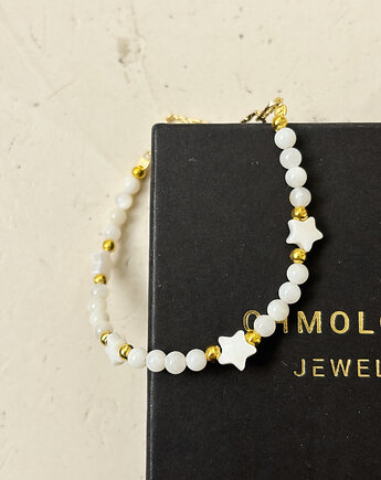 Bransoletka Kamień Księżycowy i gwiazdki, Chmolowska Jewellery