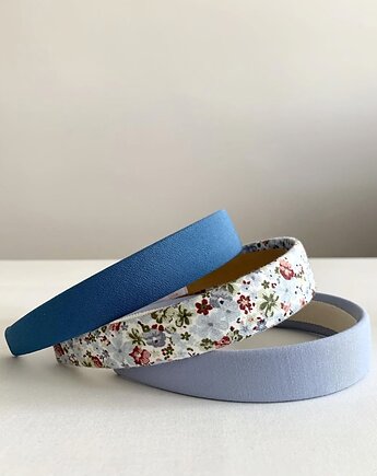 Opaska do włosów Adele w kwiatki - baza 2.5 cm, Volie Line