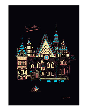 Plakat Wrocław Ratusz, Gliniana Kura
