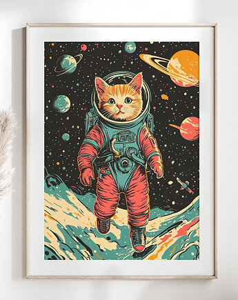 Plakat Kot w kosmosie II, Manon