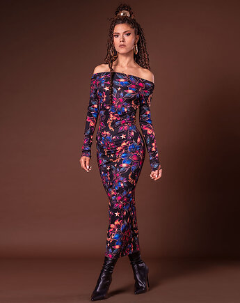 Julia - sukienka z odkrytymi ramionami, milita nikonorov