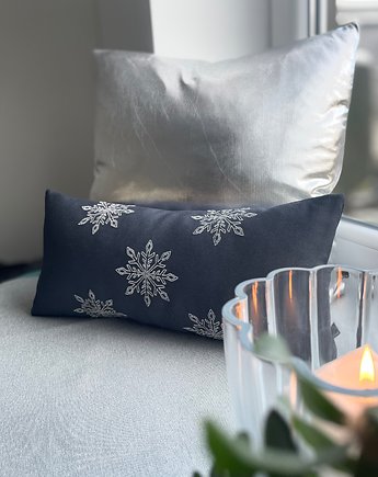 Zestaw 2 szt poduszek świątecznych szaro  srebrny, colour contrast