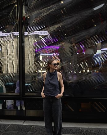 Meg Linen Top - lniany top, Bukla handmade