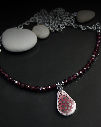PEBBLE/GRANAT i stal chirurgiczna /UNIKAT, Magda Łysiak