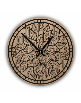 Drewniany zegar ścienny Z5 30 cm, Cucudo Home