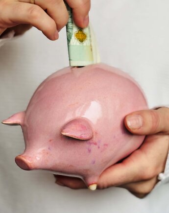 Skarbonka Różowa Świnka Ceramiczna, Ceramika Ciepliki