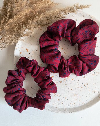 Scrunchie Jedwabna Bordo, nanowoshop
