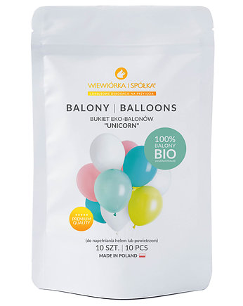 Balony zestaw Jednorożec, PAKOWANIE PREZENTÓW - prezenty diy