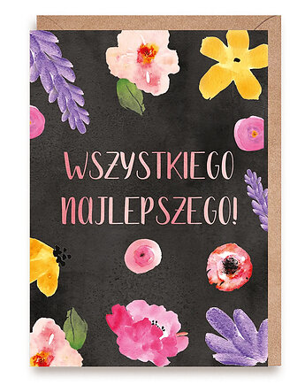 Kartka urodzinowa imieninowa Kwiaty, Cardie