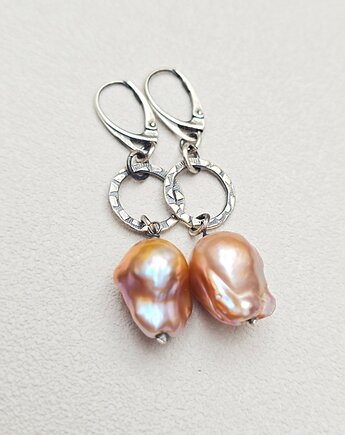 Kolczyki Barokowe Perły w Srebrze, ILEA