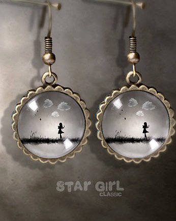 Star Girl Classic Obłoki , kolczyki, Ewa Saj Fotografie