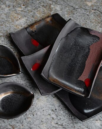 Ceramiczny zestaw do sushi dla 2 osób, Ewa Duszka