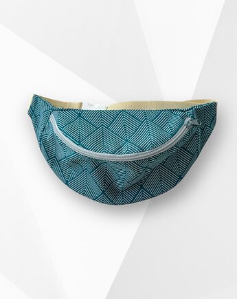 Nerka saszetka turkusowa jodełka, Zdunetti