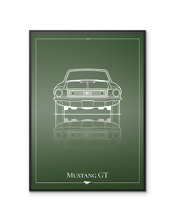 Plakat Motoryzacja - Mustang GT '67, 