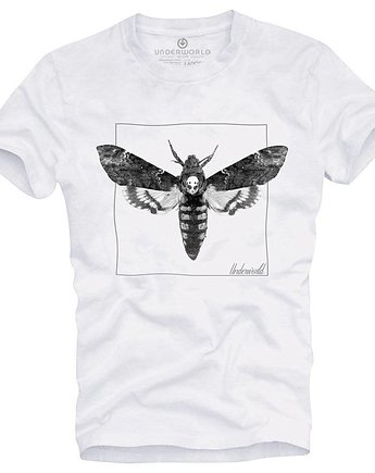 T-shirt męski UNDERWORLD Night Butterfly biały, UNDERWORLD