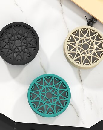 Tunele do uszu 20-100mm gotycka rozeta  / czarne / 14 kolorów, plugi siodłowe, Spirit Of Copper