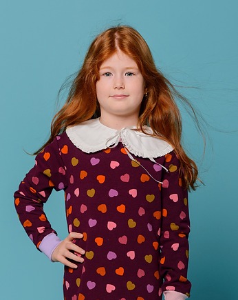 Biały kołnierzyk z falbanką, ilunga