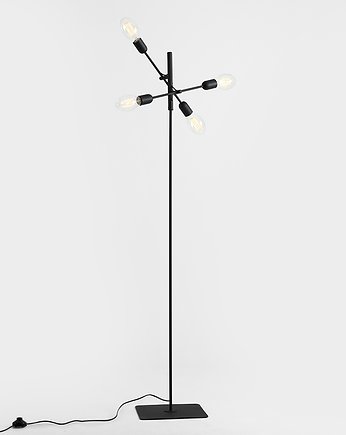 Lampa podłogowa minimalistyczna Twigo Floor 4, czarna, CustomForm