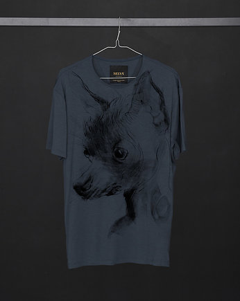 Chinese Crested Dog Men's T-shirt dark cool gray, SELVA