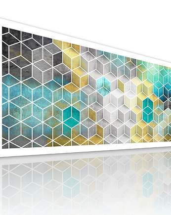OBRAZ NA PŁÓTNIE - ABSTRAKCJA - 120x50cm, LUdesign gallery