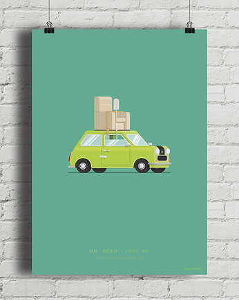 Plakat Mr. Bean - British Mini, minimalmill