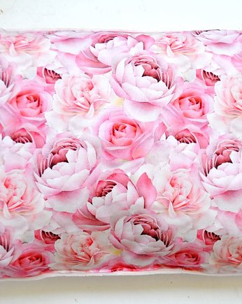 Duża poduszka w róże _ 40x60 cm, MOJAMAJA