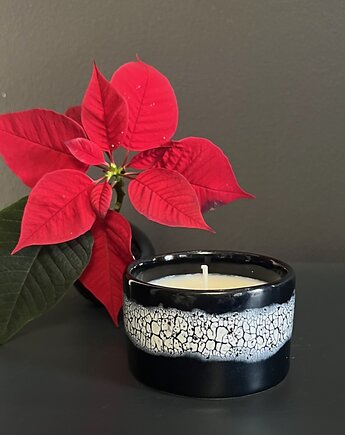 Świeca sojowa w ceramice 130 ml - szarlotka, PIEGO Ceramika