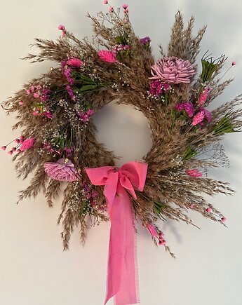 Wianek boho kwiaty shola, Łąka