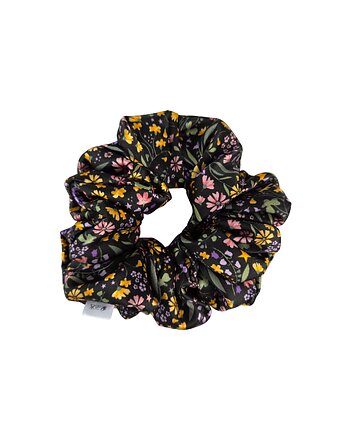 Gumka jedwabna, scrunchie, frotka magiczny ogród MAXI, Capillum
