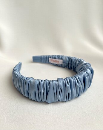 Błękitna marszczona opaska do włosów Tamara, Volie Line
