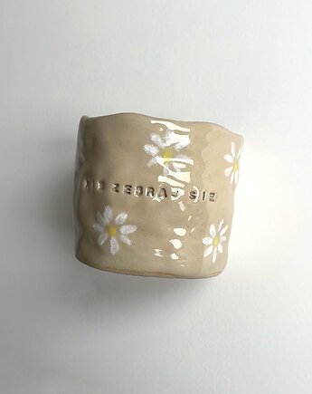 Kubek z brzydkim napisem nie zesraj sie 250 ml, rel ceramic