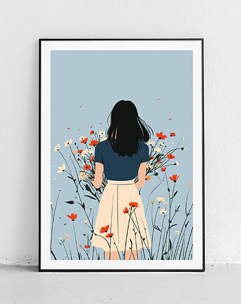 Plakat W kwiatowym otoczeniu, Harvest Maison