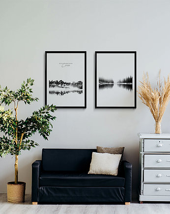 Zestaw dwóch plakatów - Jezioro/Do all.., Bury Lis