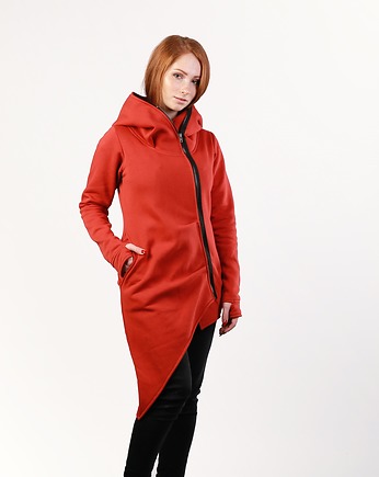 Bluza damska, asymetryczna bluza bawełniana, NavahoClothing