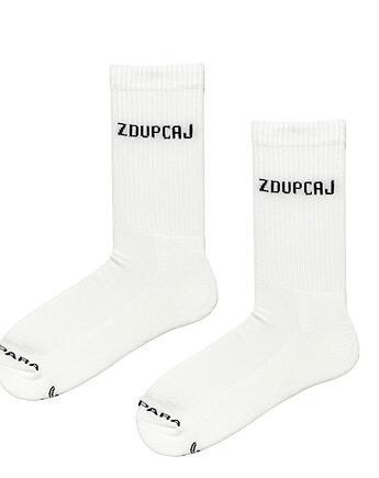 ZDUPCAJ - krakowskie skarpetki z napisami, Takapara