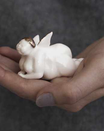 Porcelanowy aniołek, figurka , Pangzi Ceramics