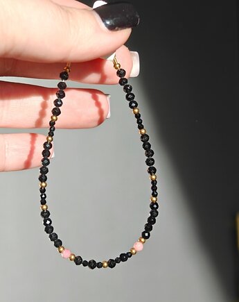 Bransoletka turmalin rodonit, NESSING handmade