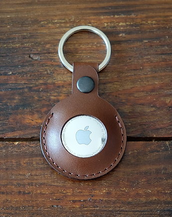 Skórzany brelok na klucze  do Apple AirTag uniseks Koala ciemny brąz, Wildleather